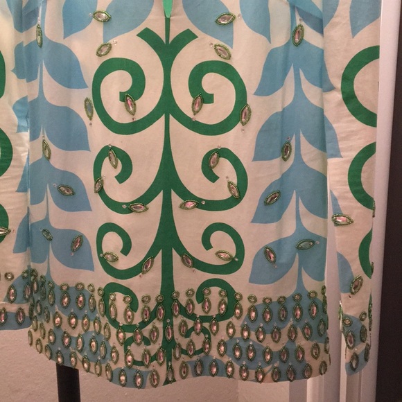 Tory Burch multi color abstract with stones cotton - Picture 6 of 8